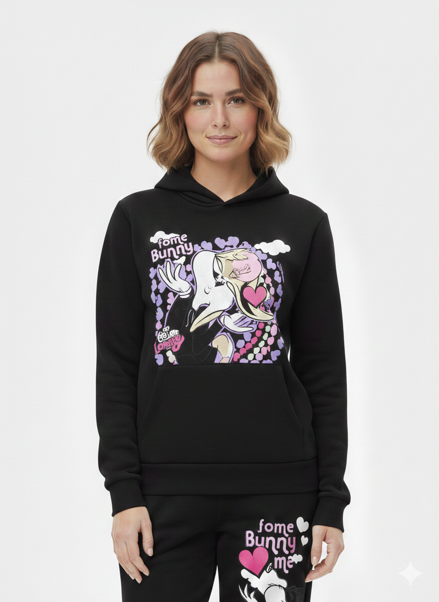 Lola Bunny Basic Hoodie Black