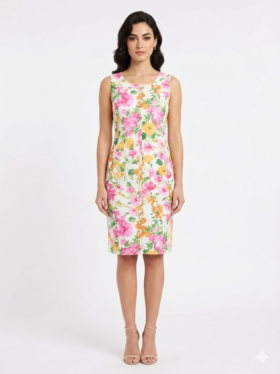 Dress Sleeve Ivory-Pink-Yellow  - Shelby & Palmer