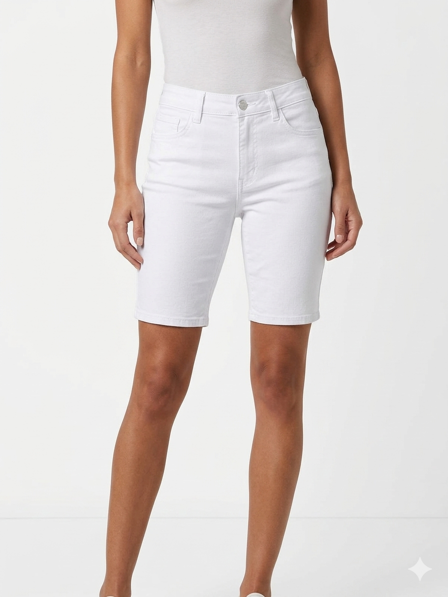 H-Stretch Bermuda White