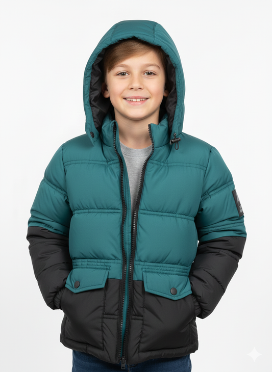 Double Pocket Puffer Teal