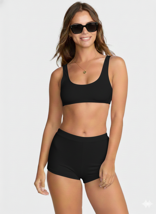Ladies 2pc Swimsuit Black - Joan Vass