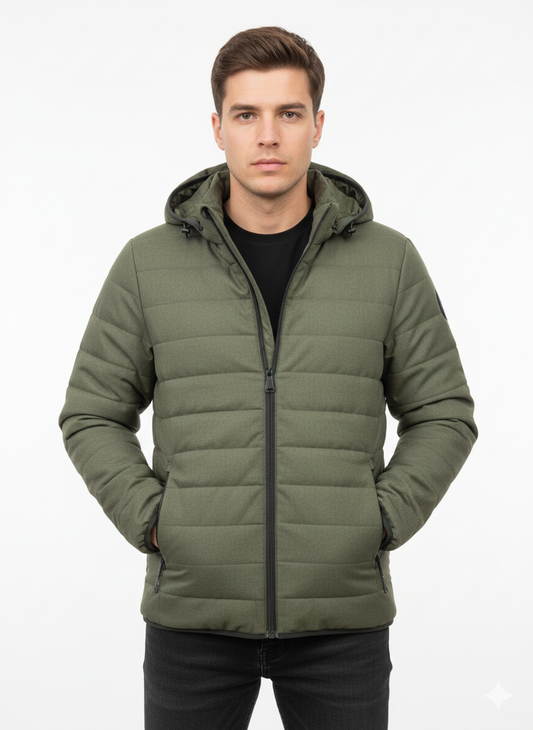 Twill Softshell colorblock Jacket Moss