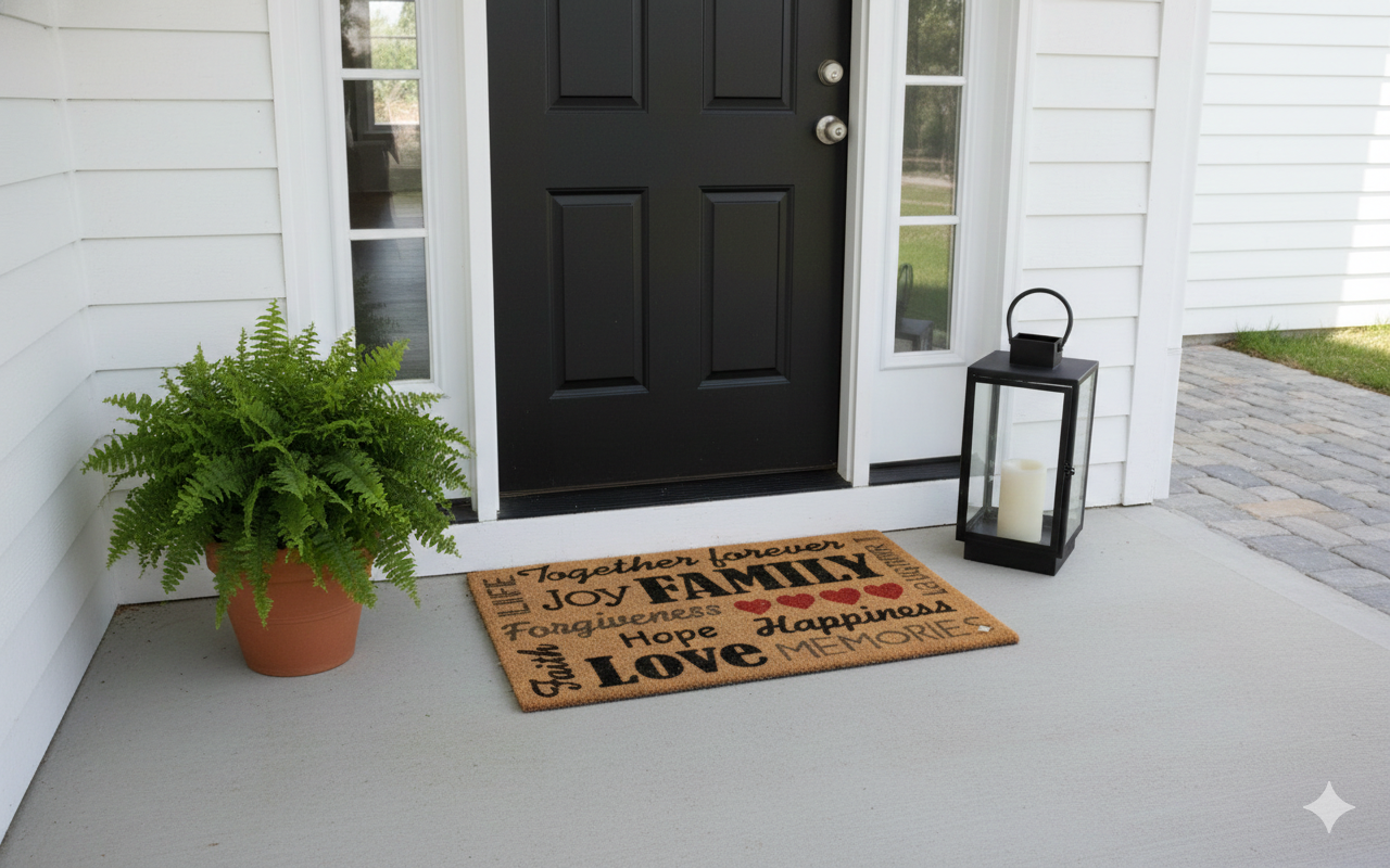 Mat Printed Coir 18x28 Multi Words