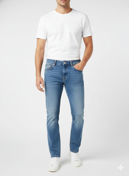 Jeans Slim Fit Medium Blue