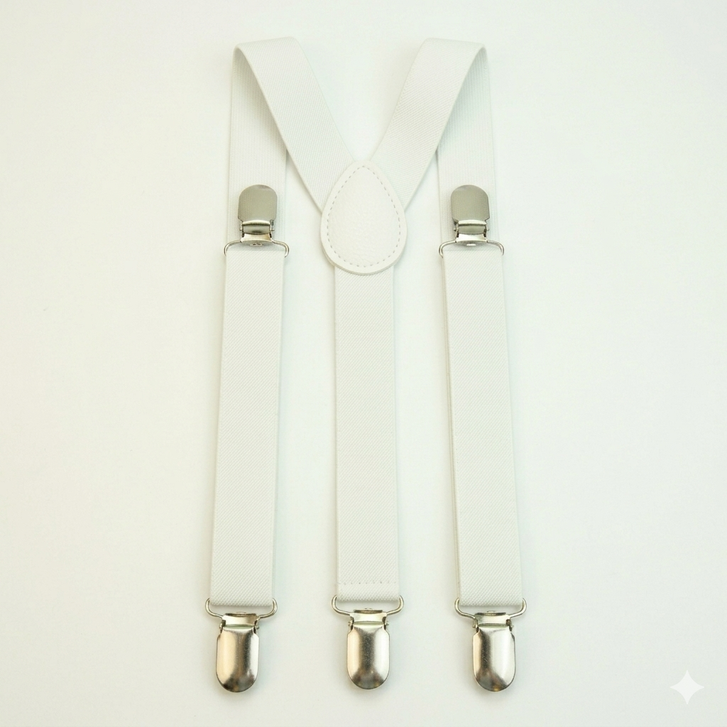 SUSPENDERS WHITE