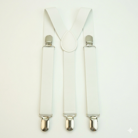 SUSPENDERS WHITE