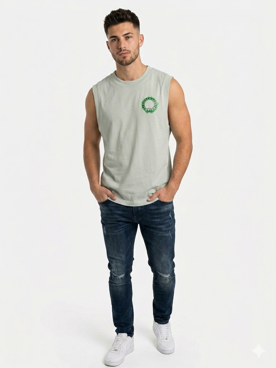 Camiseta Caballero  Gris