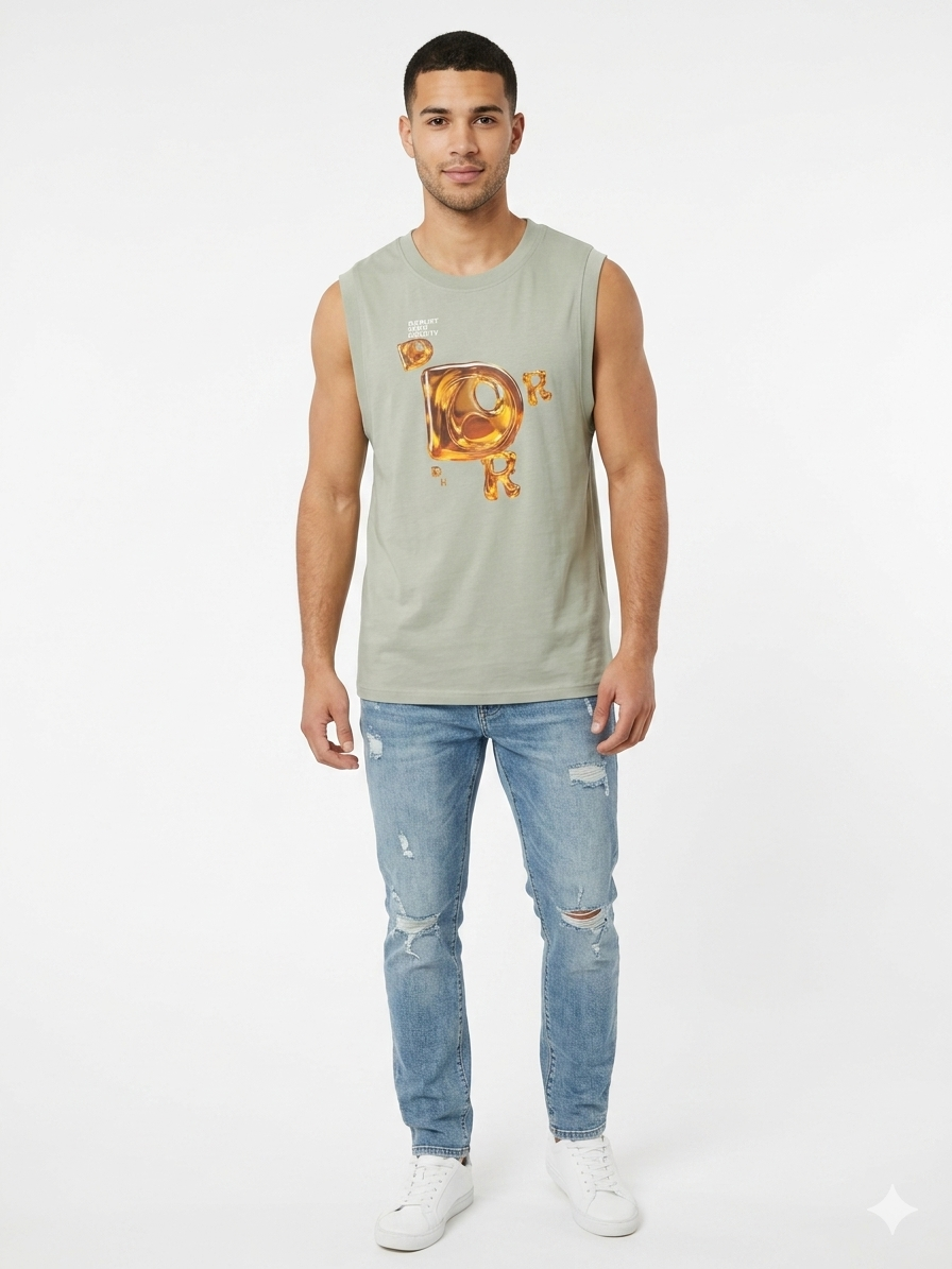 Camiseta Caballero  Olive Disrupt Your Reality