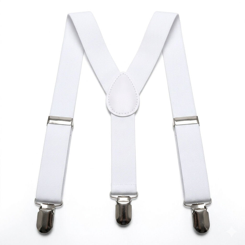 White suspenders