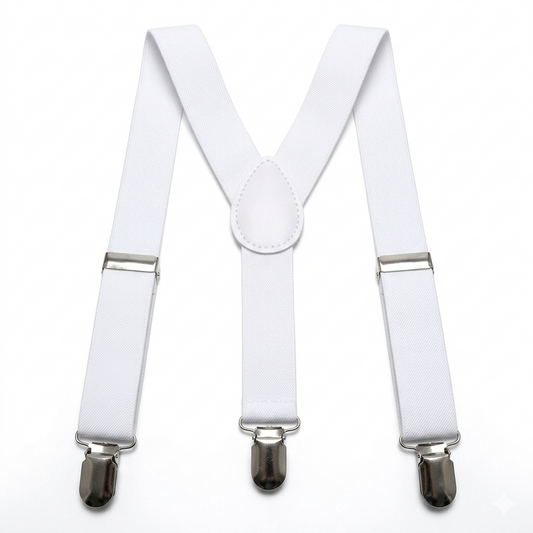 White suspenders