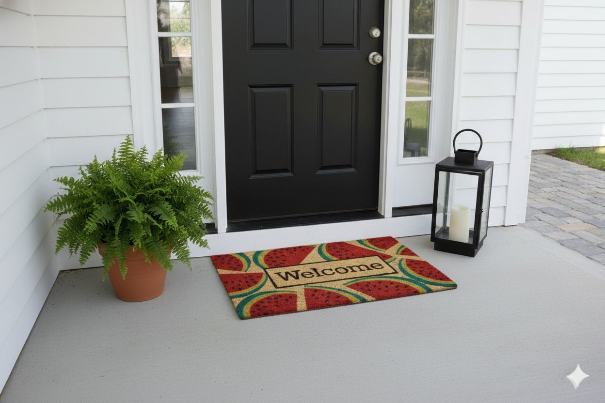 Mat Printed Coir 18x28 Welcome Watermelon