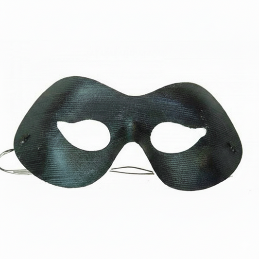 Black Fabric Masquerade Mask