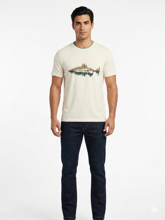 Tree Line Troup Graphic Tee Dark Indigo