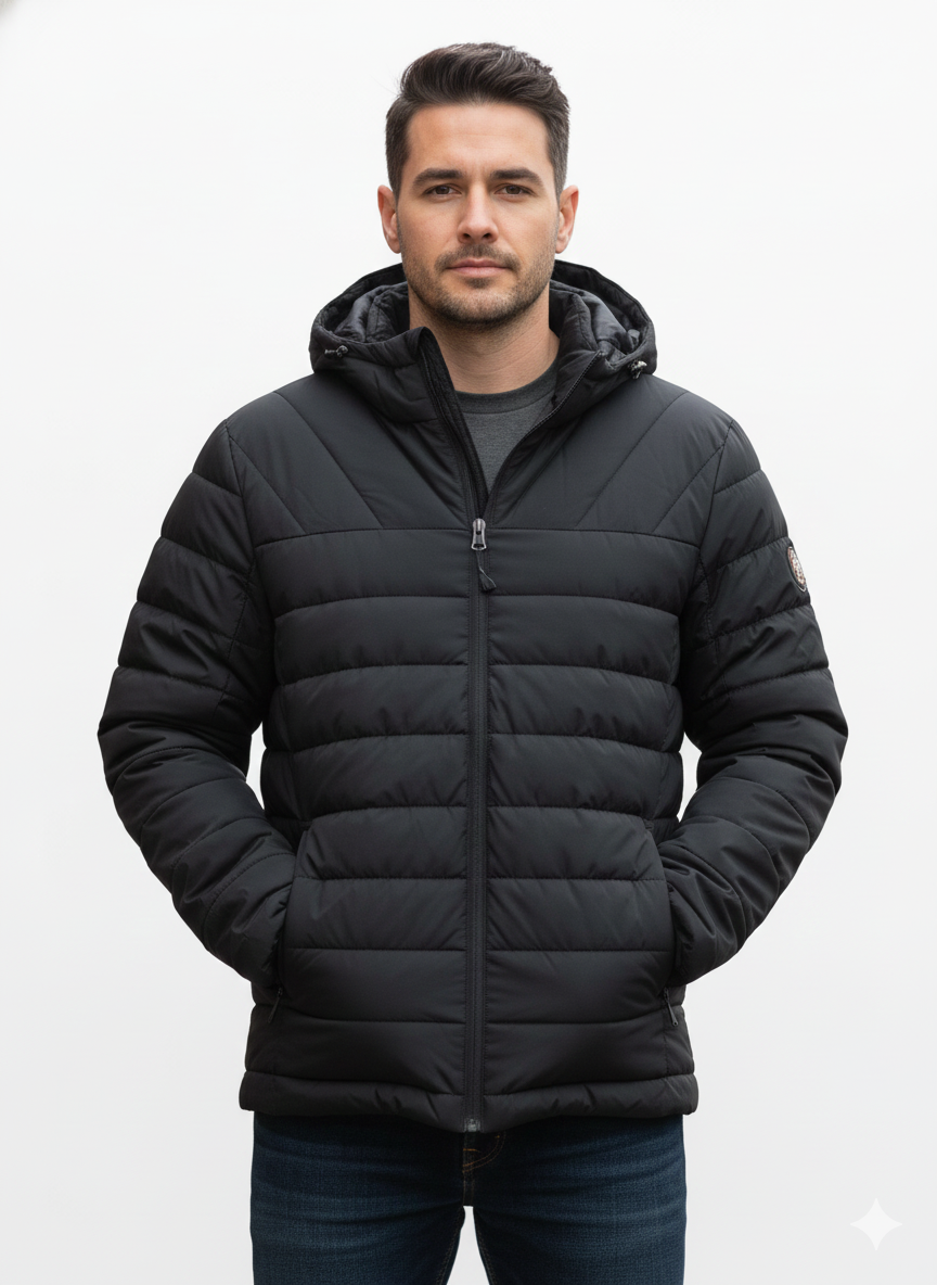Mechanical Stretch Midweight Blocked Qui Black