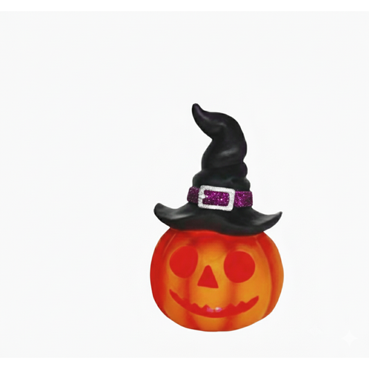 7.9" Resin LU Witch Hat Purple JOL