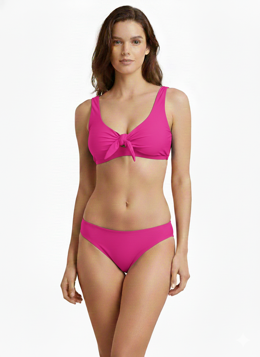 Ladies 2pc Swimsuit Hot Pink  - Emma Jordan