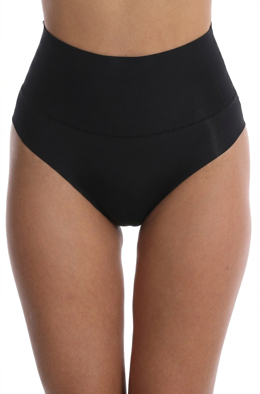 Scuba Mid- Waist Brief W / DL Layer WB Black-Camel-Beige