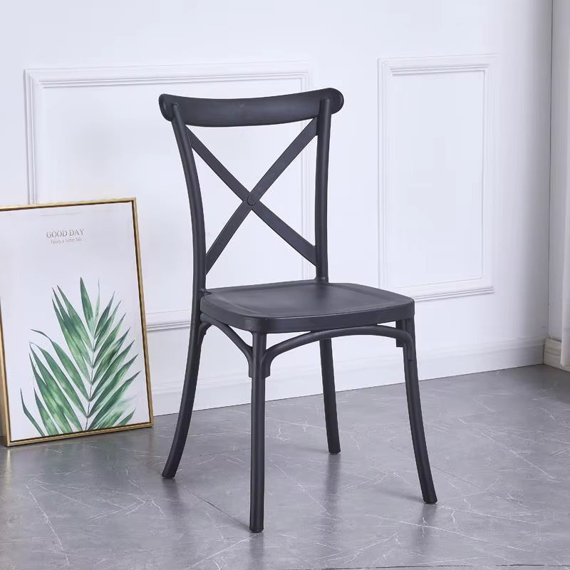 Outdoor Events Restaurant Nordic Buy Furniture Silla Stackable PP Black