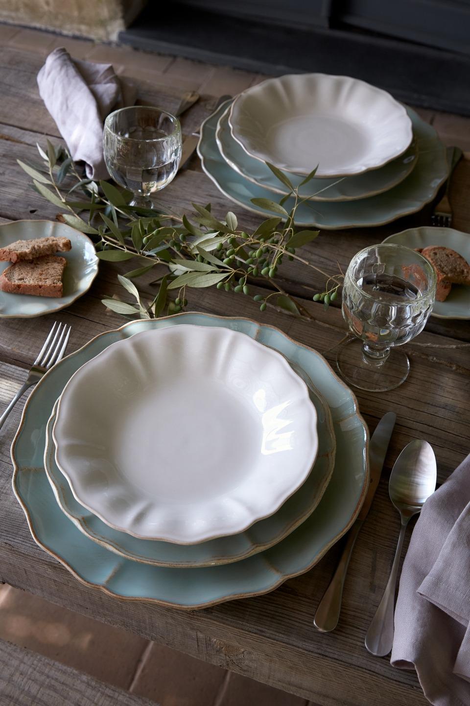 Plato llano, Alentejo Turquesa 28 cm