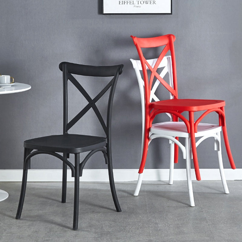 Outdoor Events Restaurant Nordic Buy Furniture Silla Stackable PP Black