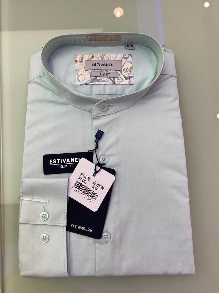 Camisa Color Verde Claro Caballero