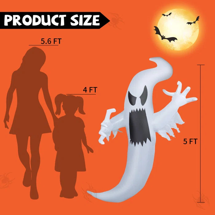 5FT Height Inflatable Hanging Ghost