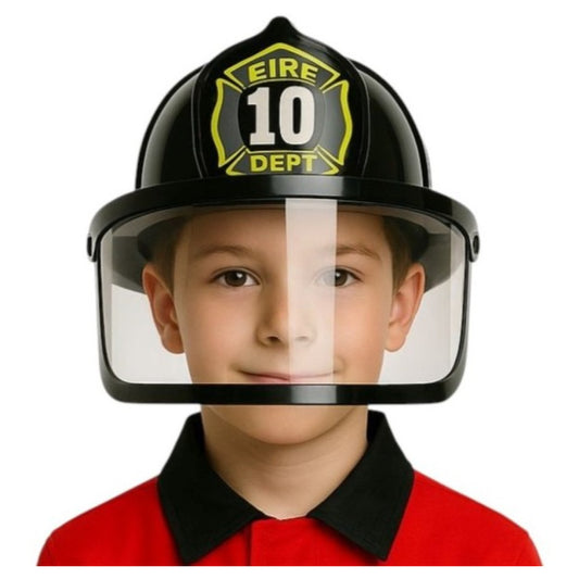 Children's Black Firefighter Helmet