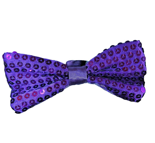 Tie- Purple Sequin