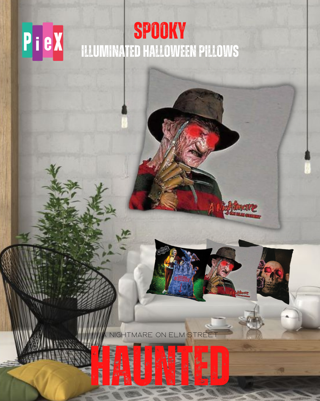 A NIGHTMARE ON ELM STREET LIGHT UP PILLOW
