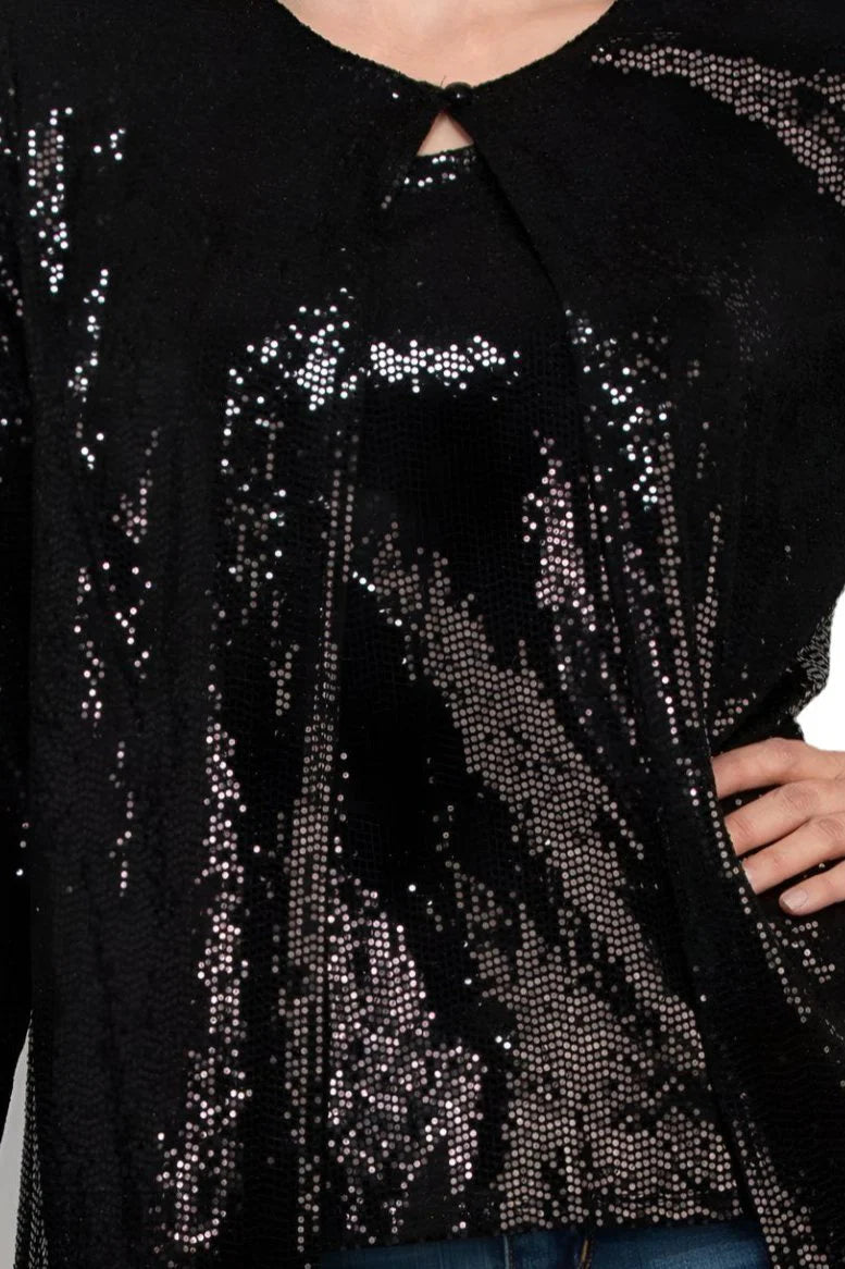 Disco Dot Twin Blouse Set Black - Marina