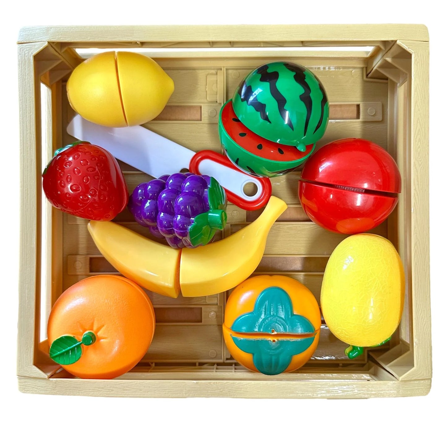 11 PC Market Crate Playset - Case with Fruits
