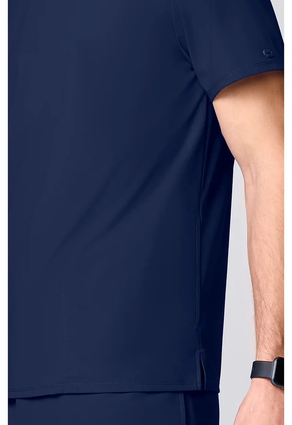 Camiseta de cuello redondo de hombre, azul marino