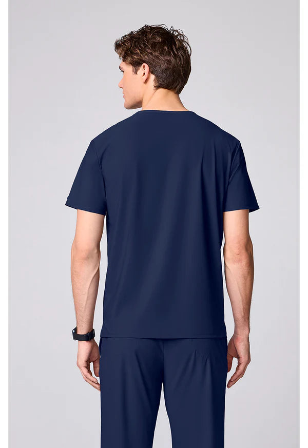 Camiseta de cuello redondo de hombre, azul marino