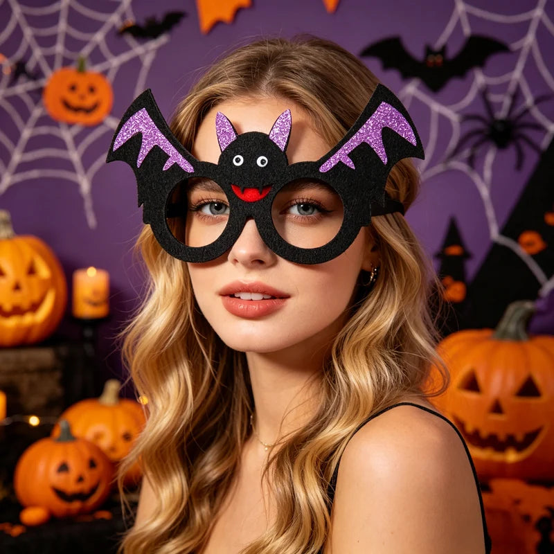 Halloween Mask Glasses (unlit) Bat