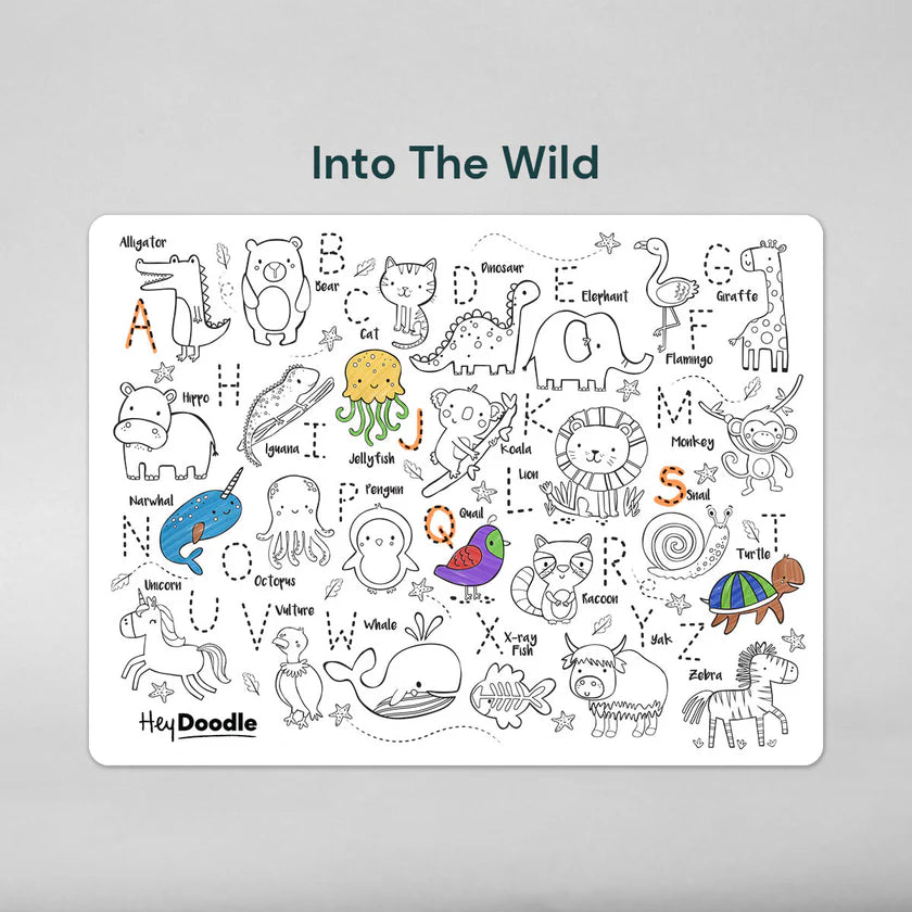 Into the Wild Classic Coloring & Doodle Mat