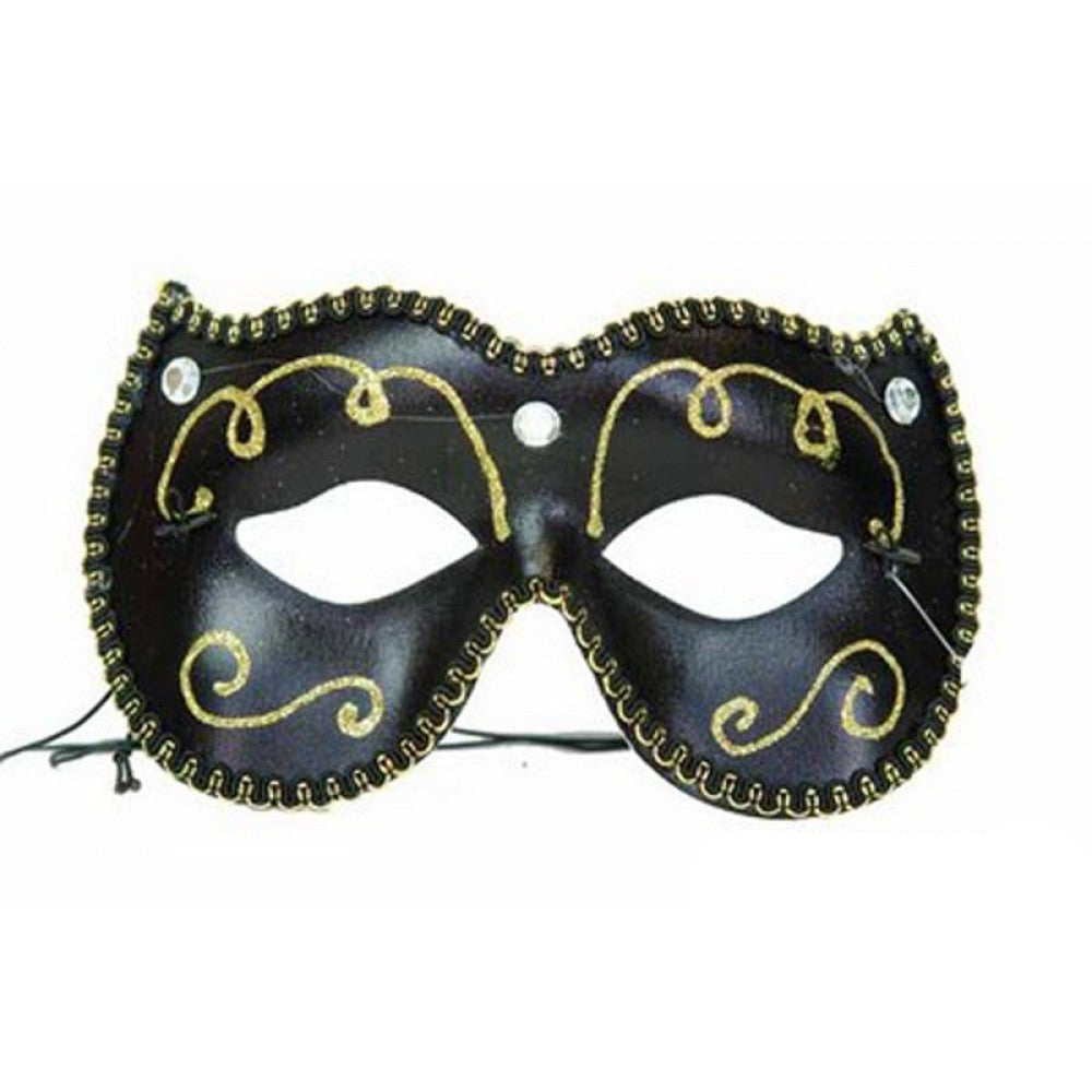 Black & Gold Masquerade Mask