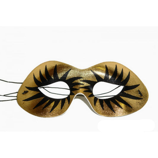 Gold Flame Eye Masquerade Mask