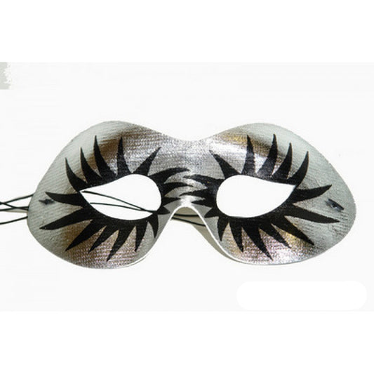 Silver Flame Eye Masquerade Mask