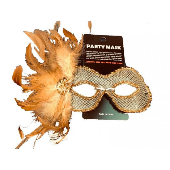 Fancy Party Eye Masks Gold