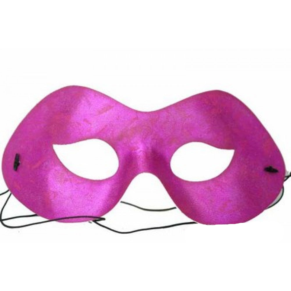 Hot Pink Fabric Masquerade Mask