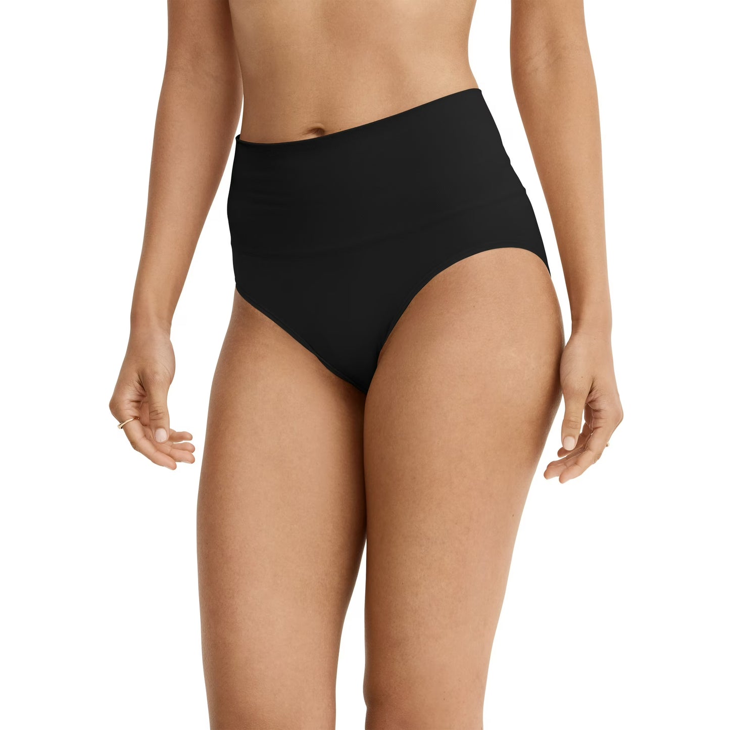 Scuba Mid- Waist Brief W / DL Layer WB Black-Mocha-Black