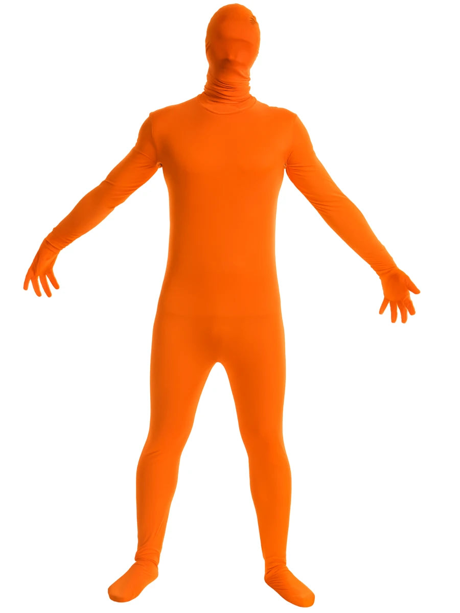 Orange Spirit Bodysuit Men's Costume