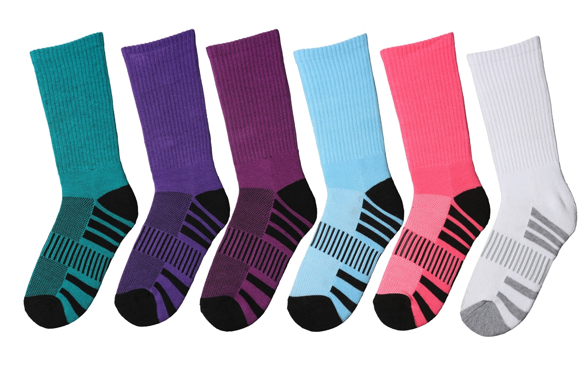 Women's 3 Pack Sports Cushion Crew Socks