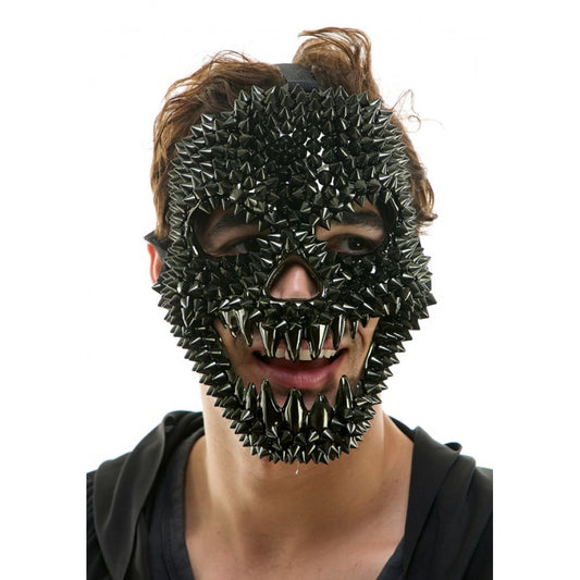 Black Spikes Monster Face Mask