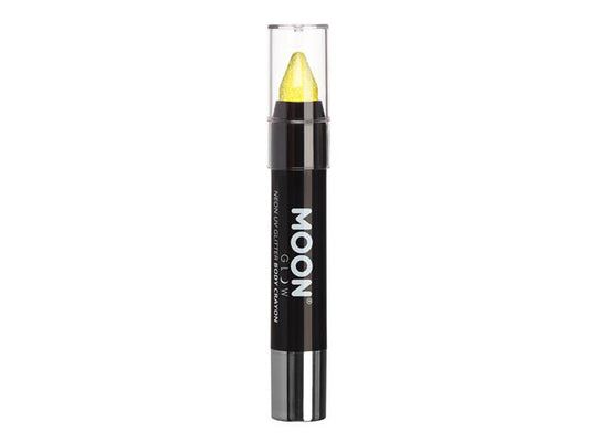 Neon UV  Glitter Body Crayon ,3.5g Yellow