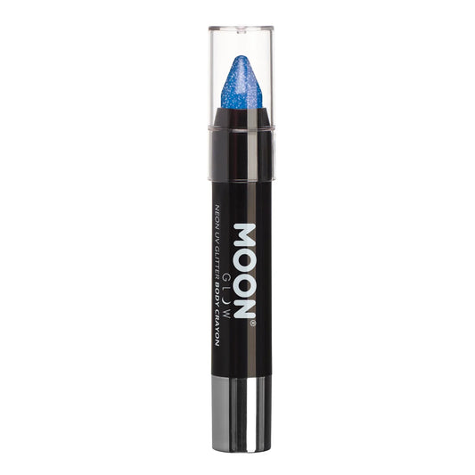 Neon UV  Glitter Body Crayon ,3.5g Blue