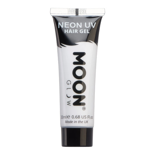White - Neon UV Hair Gel, 20mL