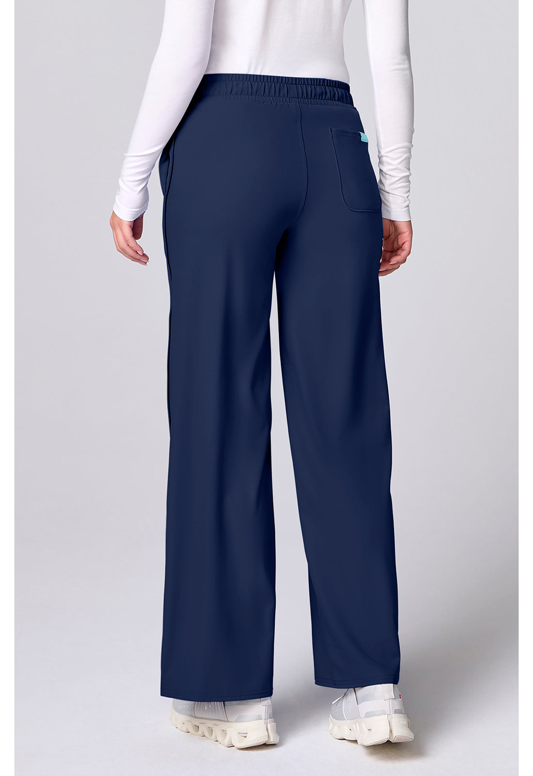 Pantalón de pernera ancha azul marino