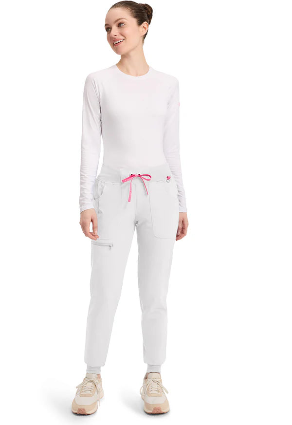 Pantalón Deportivo de Tiro Medio Blanco