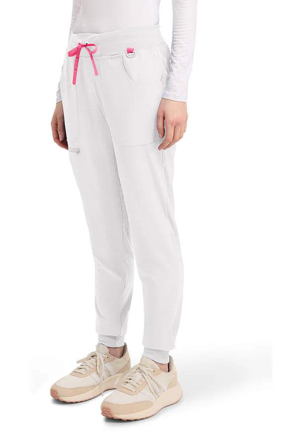 Pantalón Deportivo de Tiro Medio Blanco